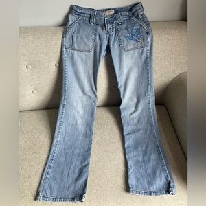 Size 7 Heritage 1981 jeans with embroidery